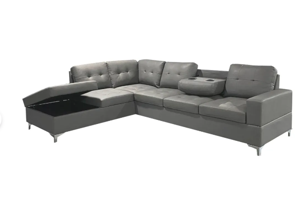 Antonella Sectional Grey Left