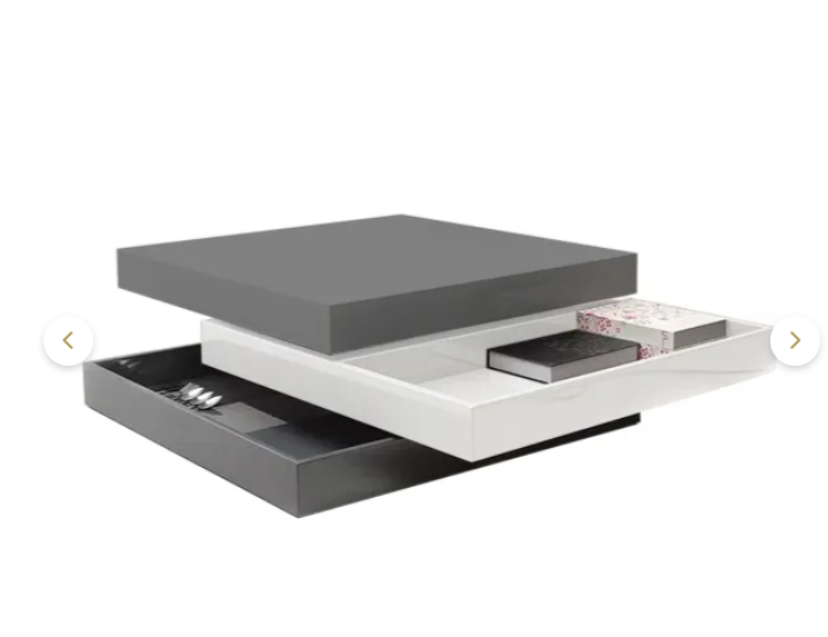 Aria Coffee Table Grey white
