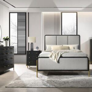 Arini 5-piece Eastern King Bedroom Set Black and Grey