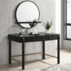 Arini 2-piece Makeup Vanity Table and Mirror Set Black - Image 2