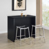 Topanga Engineered Wood Freestanding Home Bar Black - Image 4