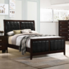 Carlton Wood Full Panel Bed Cappuccino - Image 3