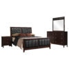 Carlton 5-piece Eastern King Bedroom Set Cappuccino - Image 3