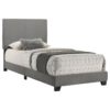 Dorian Fabric Upholstered Panel Bed - Taupe - Image 2