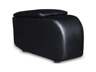 Cyrus – Upholstered Home Theater Storage Wedge Console – Black