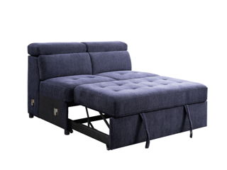 Nekoda – Sectional Sofa – Navy Blue Fabric