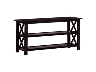 Rachelle – 2-Shelf Wood Entryway Console Table – Deep Merlot