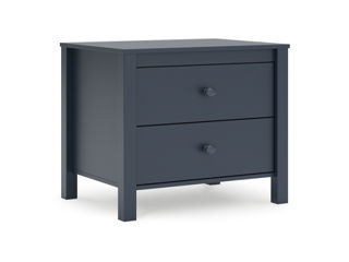 Simmenfort – Navy Blue – Two Drawer Night Stand