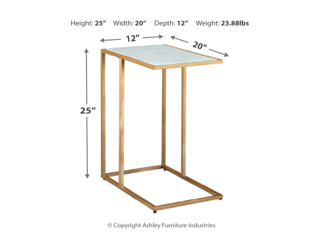 Lanport – Champagne / White – Accent Table