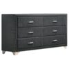 Melody 4-piece Eastern King Bedroom Set Grey - Image 5