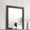Melody Upholstered Dresser Mirror Grey - Image 3