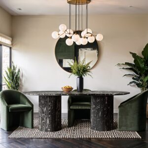 87" Marble Dining Table