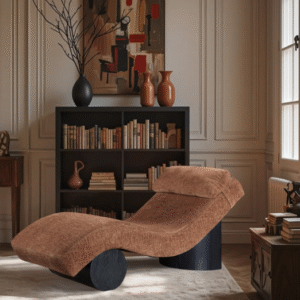 Fabric Upholstered Chaise Lounge
